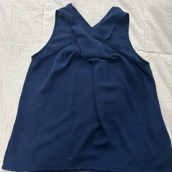 Cupshe Navy Crisscross Halter Tank Top - Picture 2 of 8